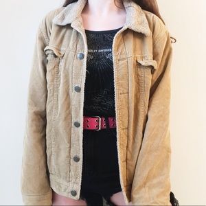 Corduroy sherpa jacket